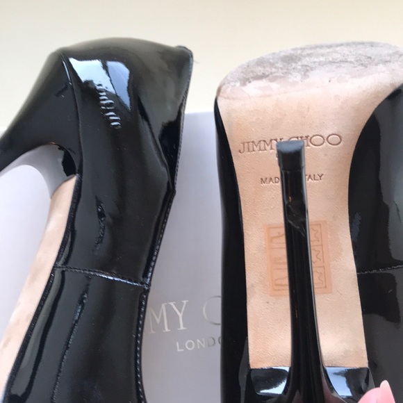 Jimmy Choo Black Patent Anouk - Picture 6 of 8